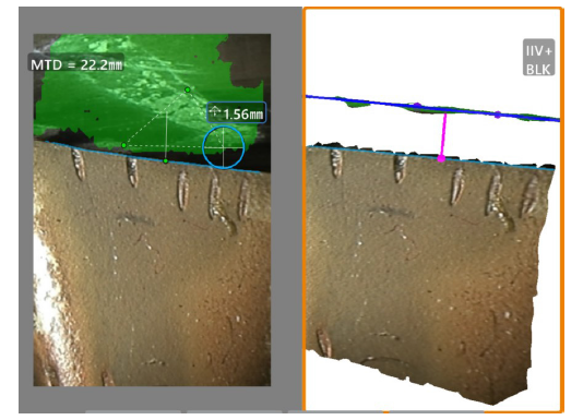采用三維立體測量技術(shù)測量葉片與護(hù)罩間隙 采用三維立體測量技術(shù)測量葉片與護(hù)罩間隙