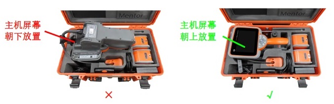 不要將主機屏幕朝下放置 不要將主機屏幕朝下放置